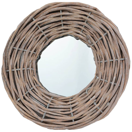 287625 vidaXL Mirrors 3 pcs 15 cm Wicker