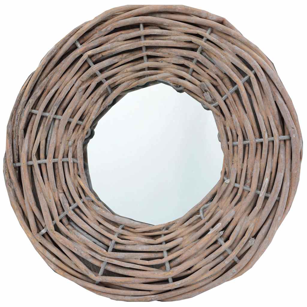 287625 vidaXL Mirrors 3 pcs 15 cm Wicker