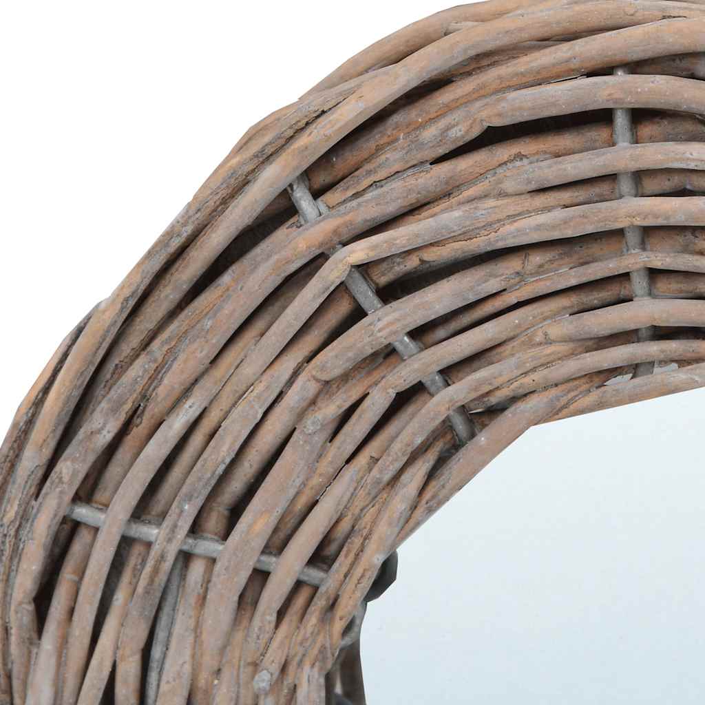 287625 vidaXL Mirrors 3 pcs 15 cm Wicker