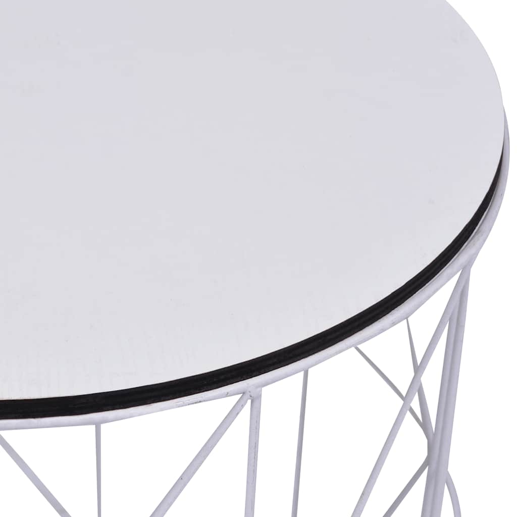 287644 vidaXL Coffee Table 3 pcs White