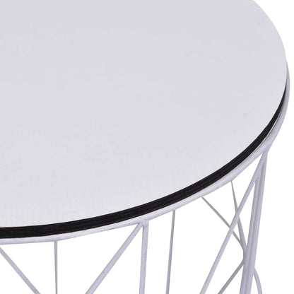 287644 vidaXL Coffee Table 3 pcs White