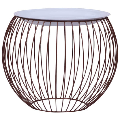 287658 vidaXL Coffee Table Gold Ø 41 cm