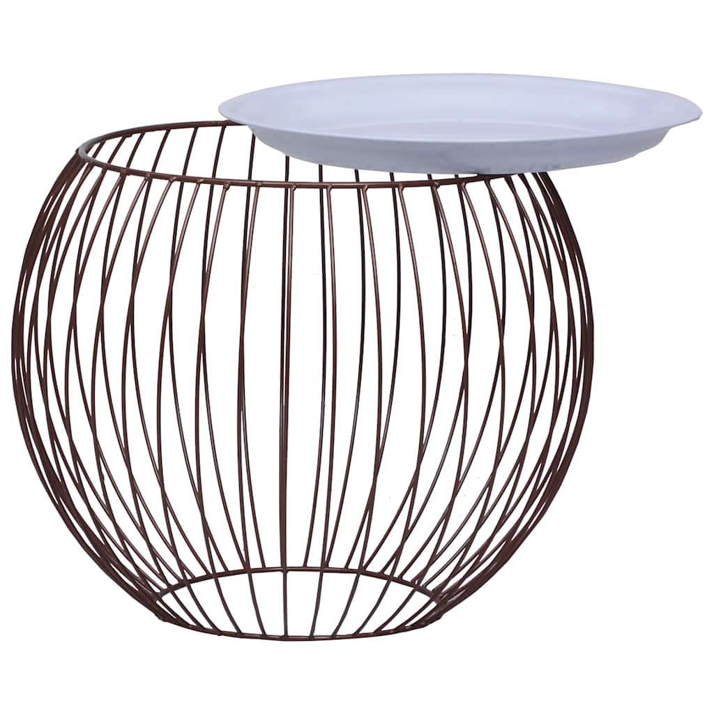 287658 vidaXL Coffee Table Gold Ø 41 cm