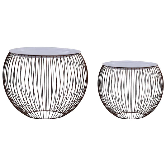 287660 vidaXL Coffee Table 2 pcs Gold