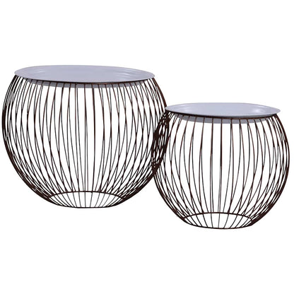 287660 vidaXL Coffee Table 2 pcs Gold
