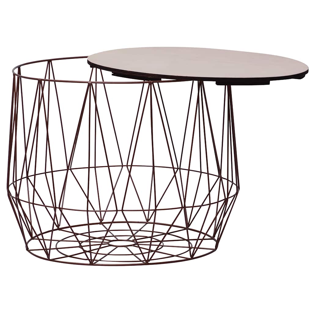 287661 vidaXL Coffee Table 2 pcs Copper
