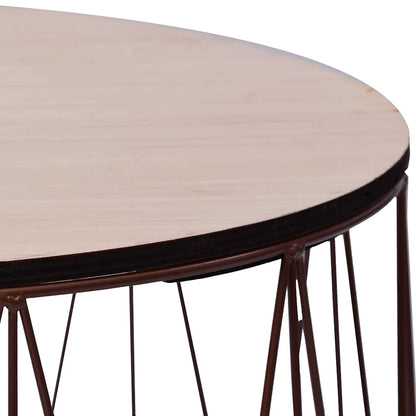 287661 vidaXL Coffee Table 2 pcs Copper