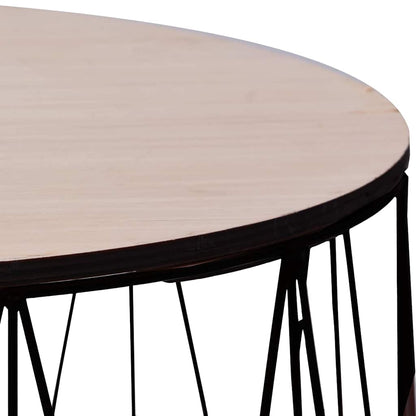 287663 vidaXL Coffee Table 2 pcs Black
