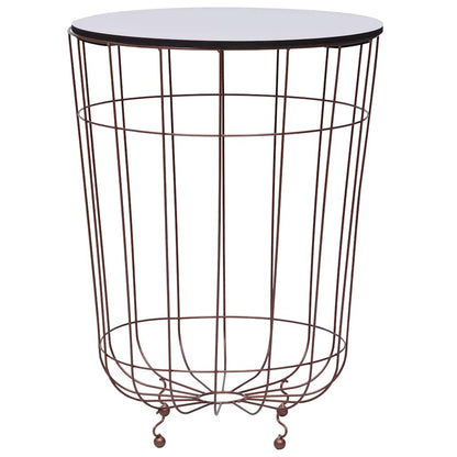 287664 vidaXL Coffee Table Gold Ø 40 cm