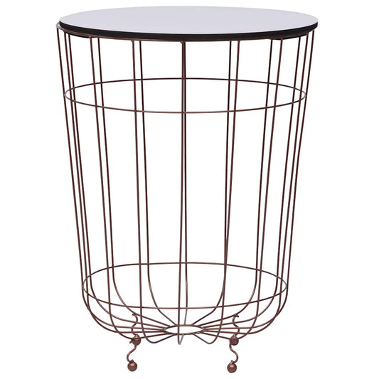 287664 vidaXL Coffee Table Gold Ø 40 cm