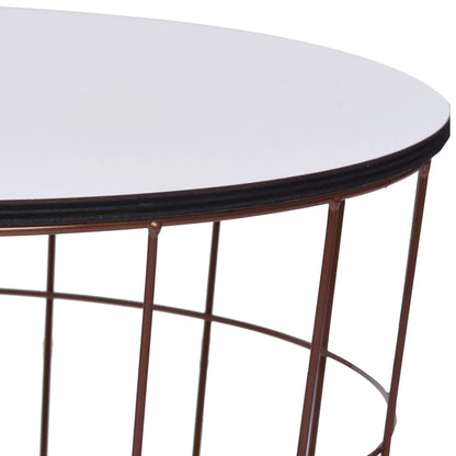 287664 vidaXL Coffee Table Gold Ø 40 cm