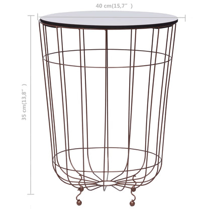 vidaXL Coffee Table Gold Ø 40 cm