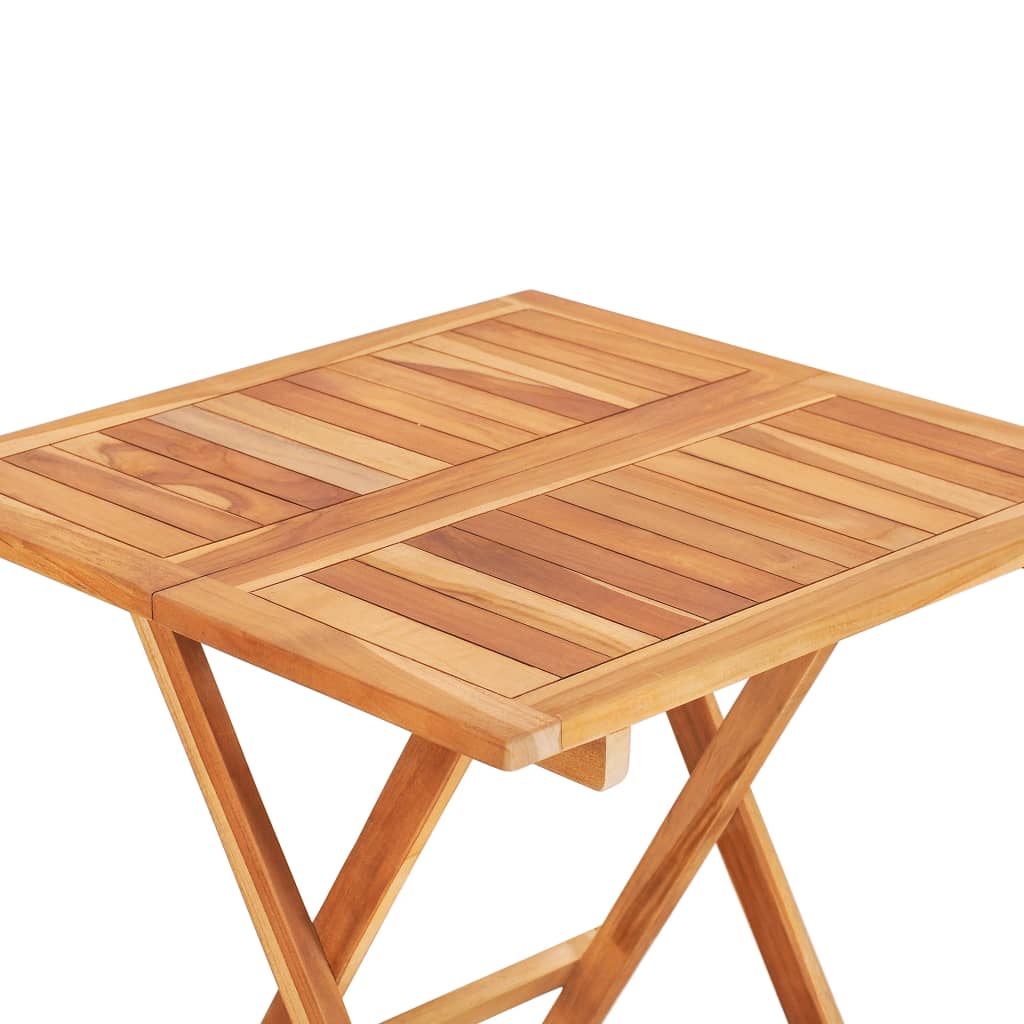 vidaXL Bistro Set | Teak | Fine sanded teak hardwood | Standard | Foldable