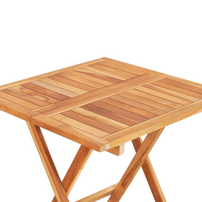 vidaXL Bistro Set | Teak | Fine sanded teak hardwood | Standard | Foldable