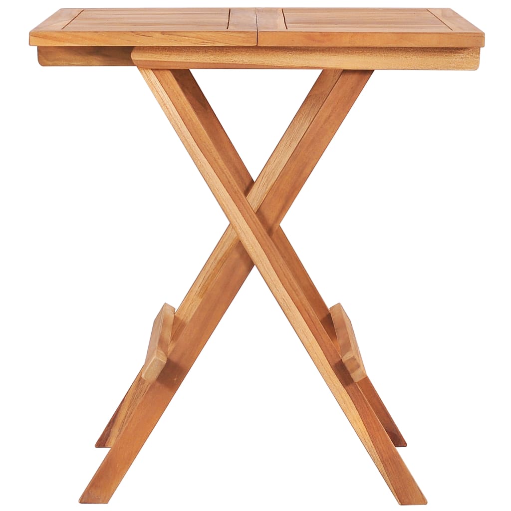 vidaXL Bistro Set | Teak | Fine sanded teak hardwood | Standard | Foldable