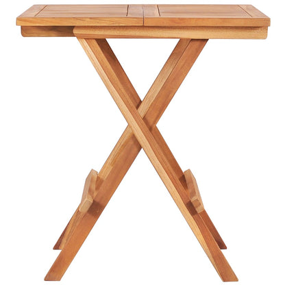 vidaXL Bistro Set | Teak | Fine sanded teak hardwood | Standard | Foldable