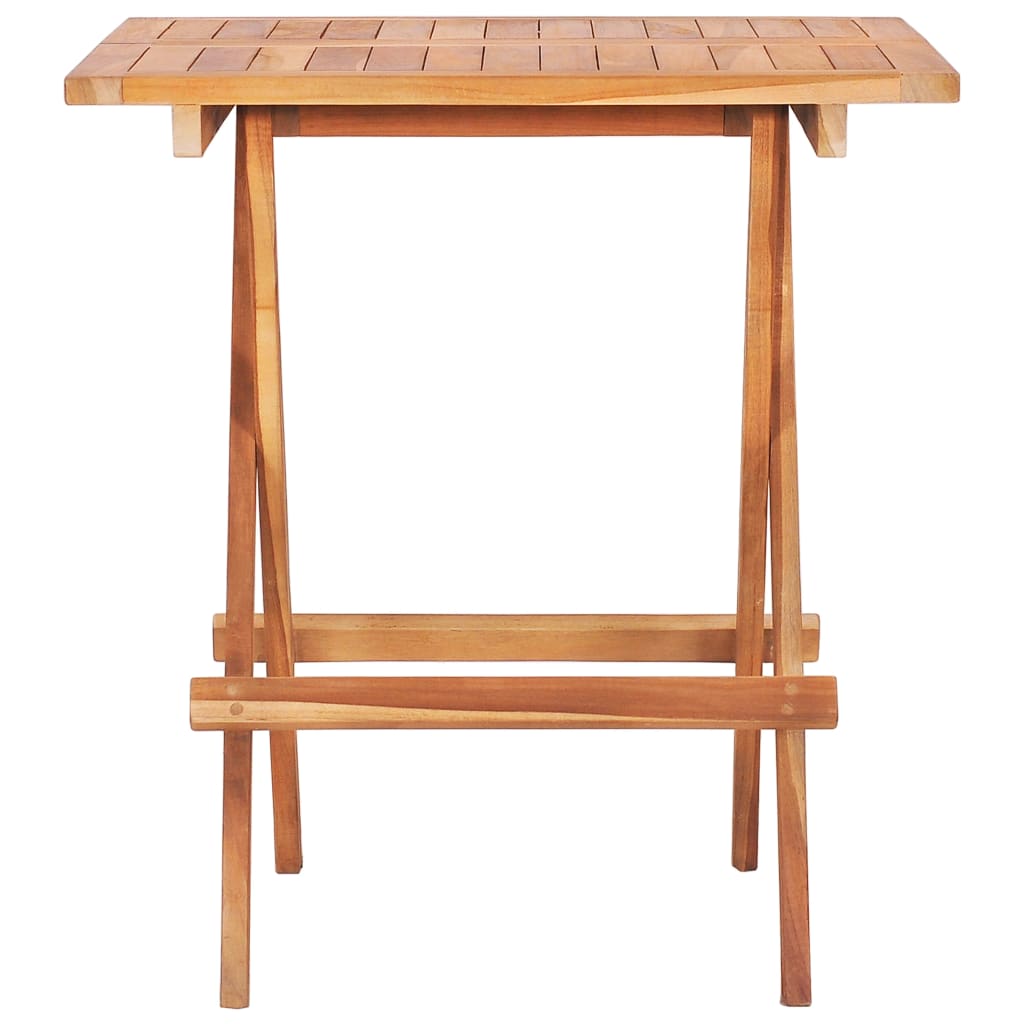 vidaXL Bistro Set | Teak | Fine sanded teak hardwood | Standard | Foldable