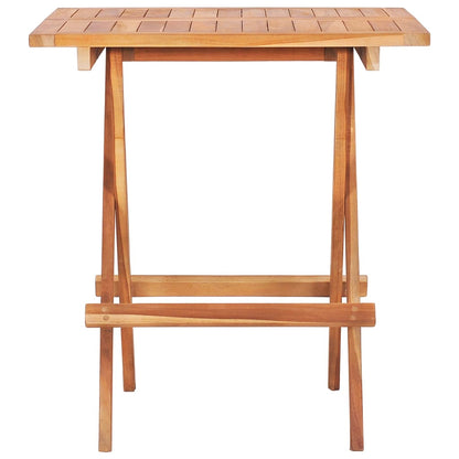 vidaXL Bistro Set | Teak | Fine sanded teak hardwood | Standard | Foldable