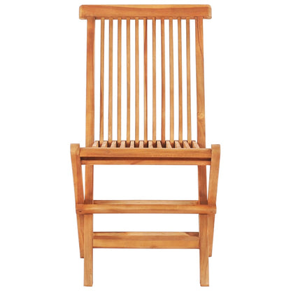 vidaXL Bistro Set | Teak | Fine sanded teak hardwood | Standard | Foldable