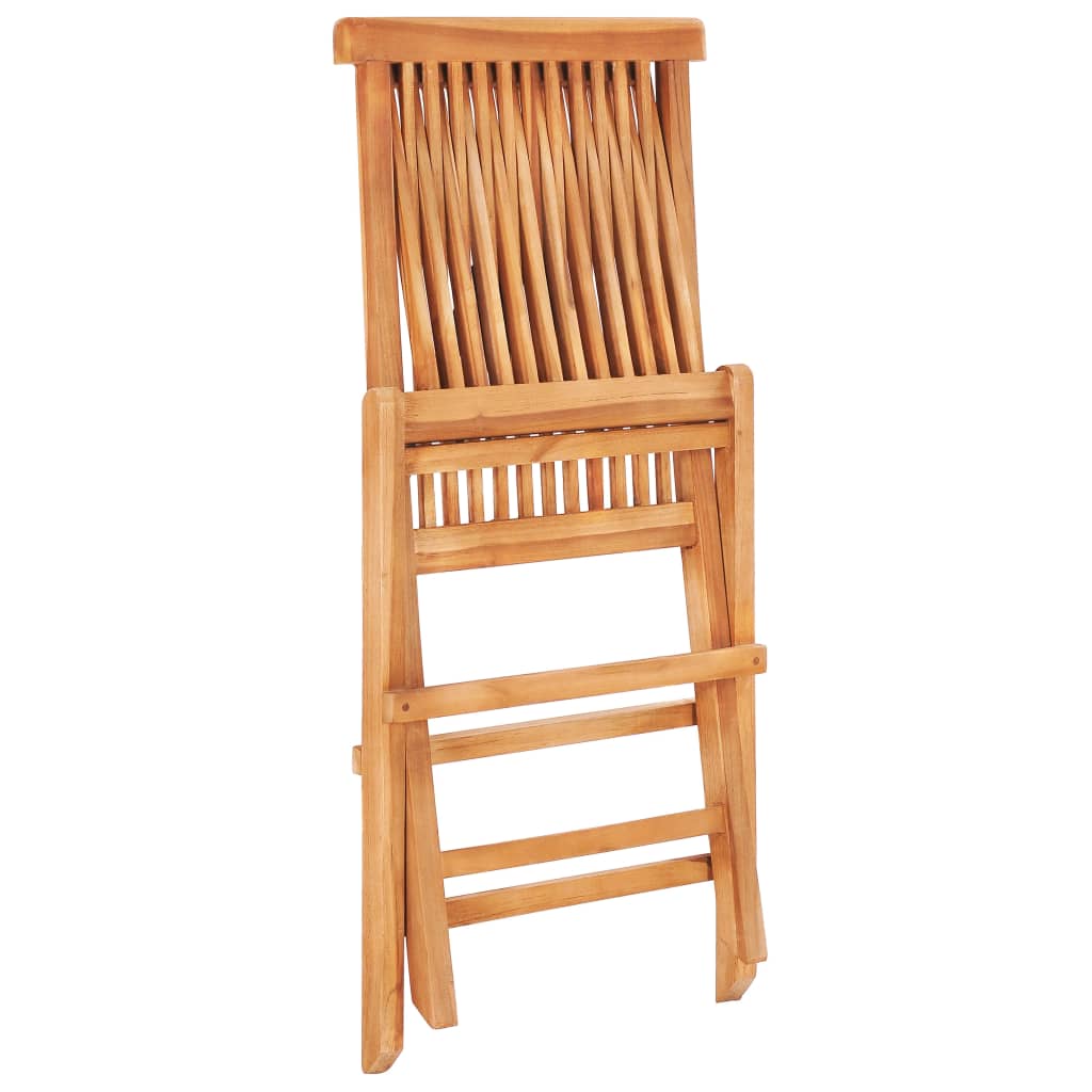 vidaXL Bistro Set | Teak | Fine sanded teak hardwood | Standard | Foldable