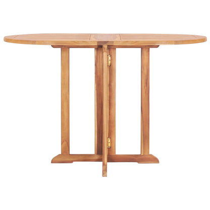 vidaXL Outdoor Dining Set | Natural Teak | Solid Teak Wood | 5 Piece Set
