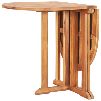 vidaXL Outdoor Dining Set | Natural Teak | Solid Teak Wood | 5 Piece Set