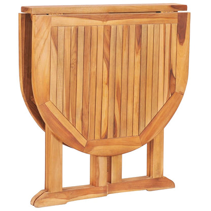vidaXL Outdoor Dining Set | Natural Teak | Solid Teak Wood | 5 Piece Set