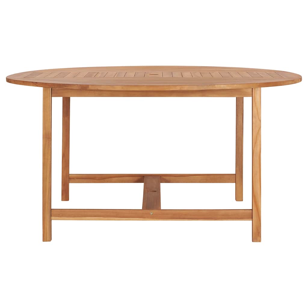 49007 vidaXL Garden Table 150x76 cm Solid Teak Wood