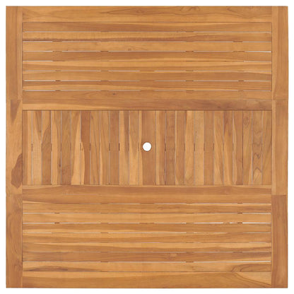 49008 vidaXL Garden Table 150x150x76 cm Solid Teak Wood