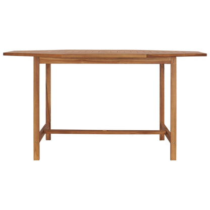 49009 vidaXL Garden Table 150x150x75 cm Solid Teak Wood