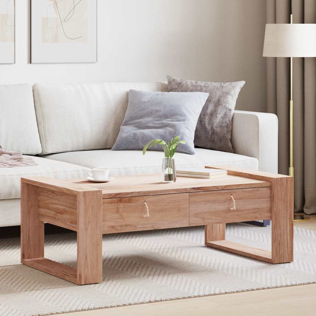 vidaXL Coffee Table 110x60x40 cm Solid Teak Wood