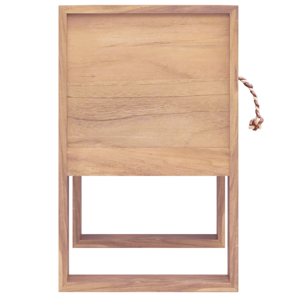vidaXL Bedside Cabinet 40x30x50 cm Solid Teak Wood