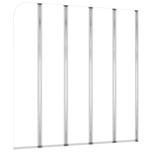 vidaXL Bath Enclosure 120x140 cm Tempered Glass Transparent