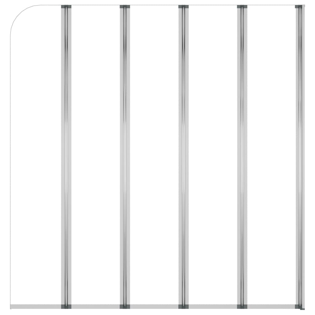 vidaXL Bath Enclosure 120x140 cm Tempered Glass Transparent
