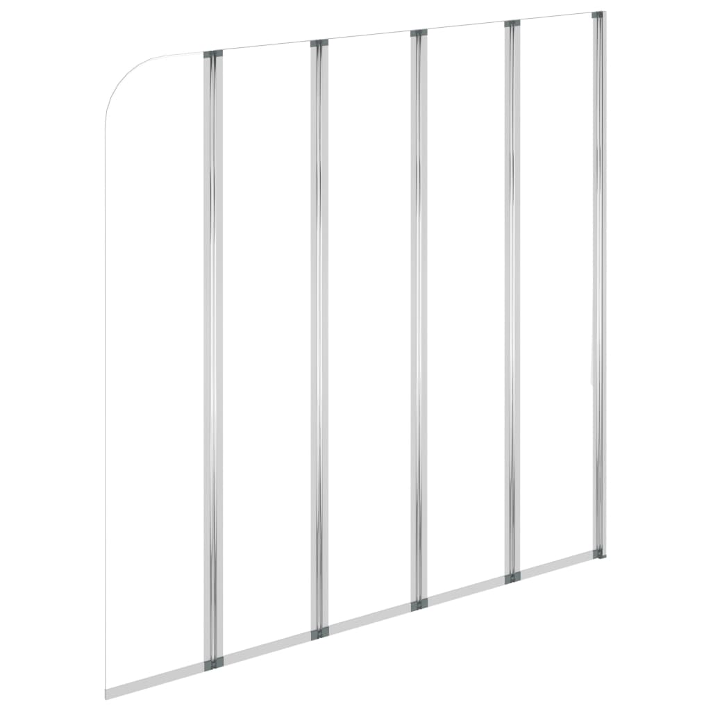 vidaXL Bath Enclosure 120x140 cm Tempered Glass Transparent