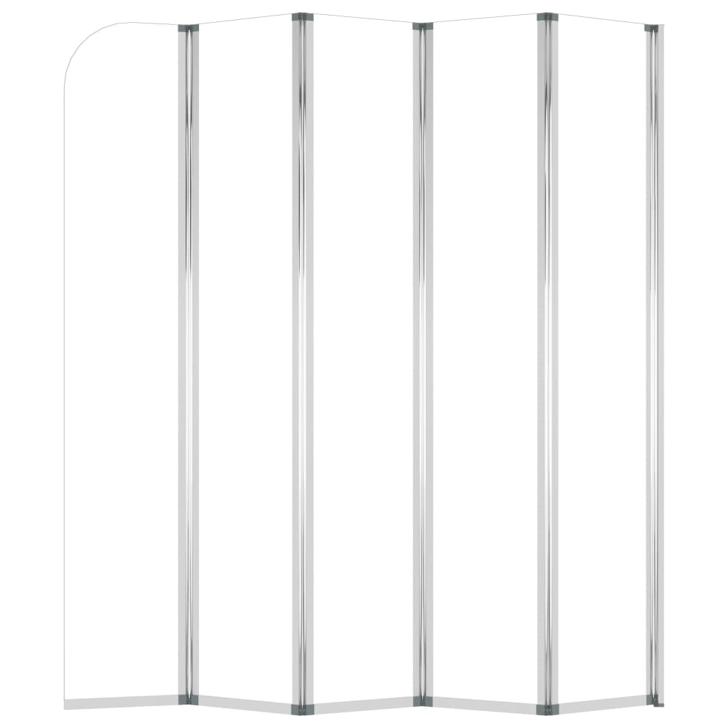 vidaXL Bath Enclosure 120x140 cm Tempered Glass Transparent