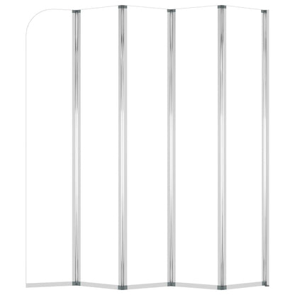 vidaXL Bath Enclosure 120x140 cm Tempered Glass Transparent