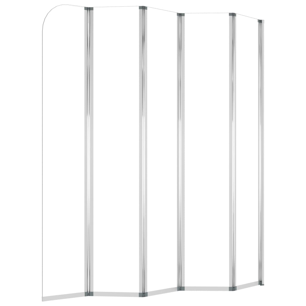 vidaXL Bath Enclosure 120x140 cm Tempered Glass Transparent
