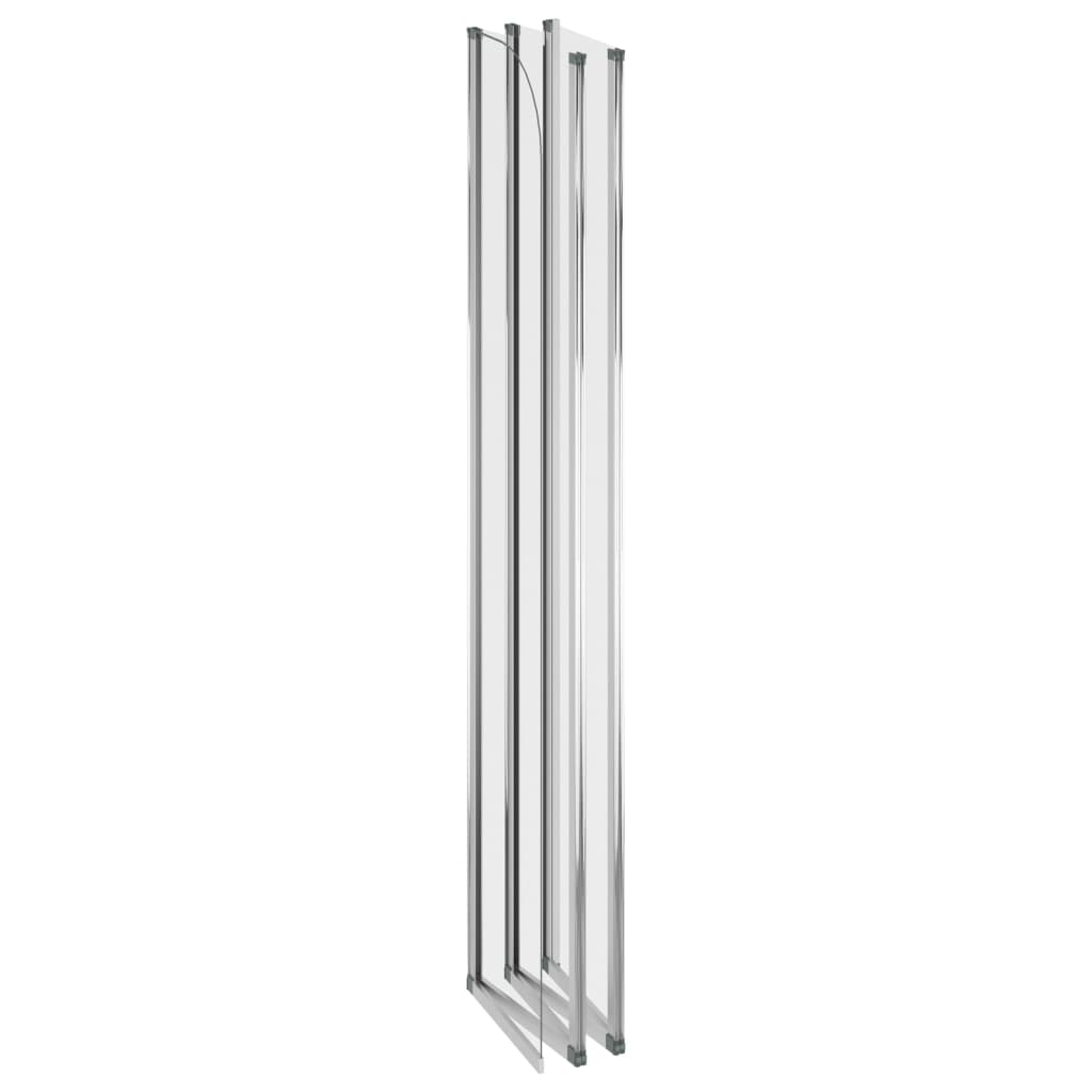 vidaXL Bath Enclosure 120x140 cm Tempered Glass Transparent