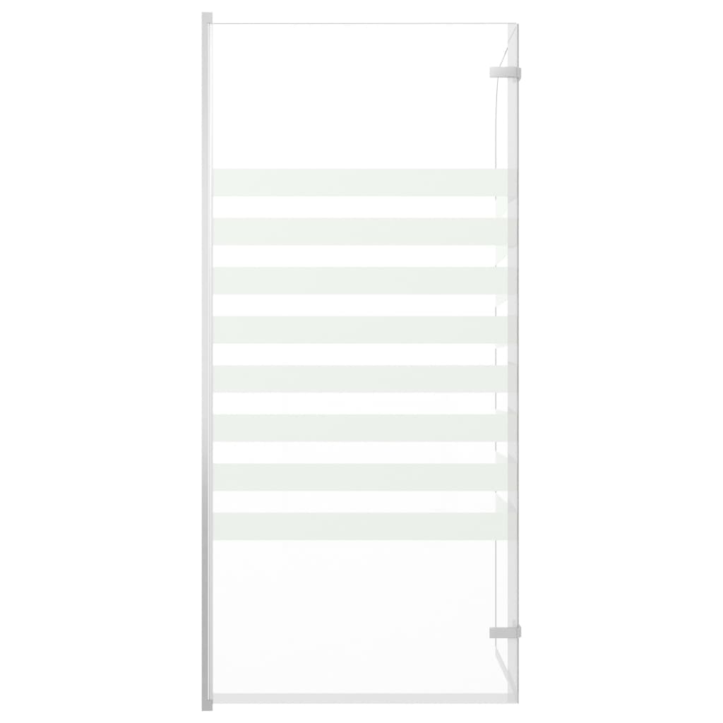 vidaXL Bath Enclosure 120x140 cm Tempered Glass Stripe