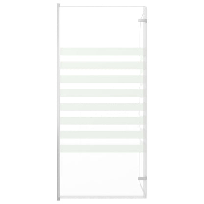 vidaXL Bath Enclosure 120x140 cm Tempered Glass Stripe