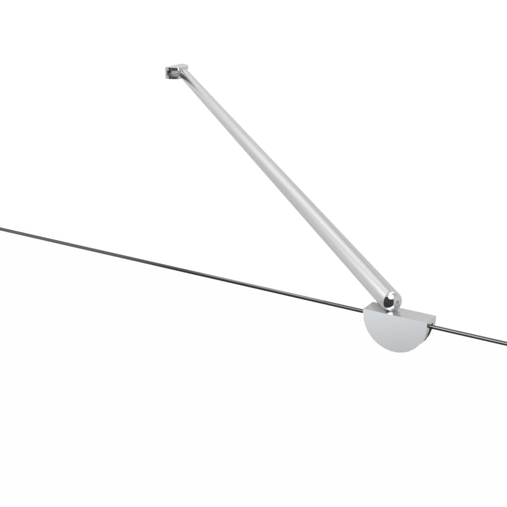 vidaXL Bath Enclosure 120x68x130 cm Tempered Glass Stripe