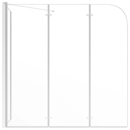vidaXL Bath Enclosure 120x69x130 cm Tempered Glass Transparent