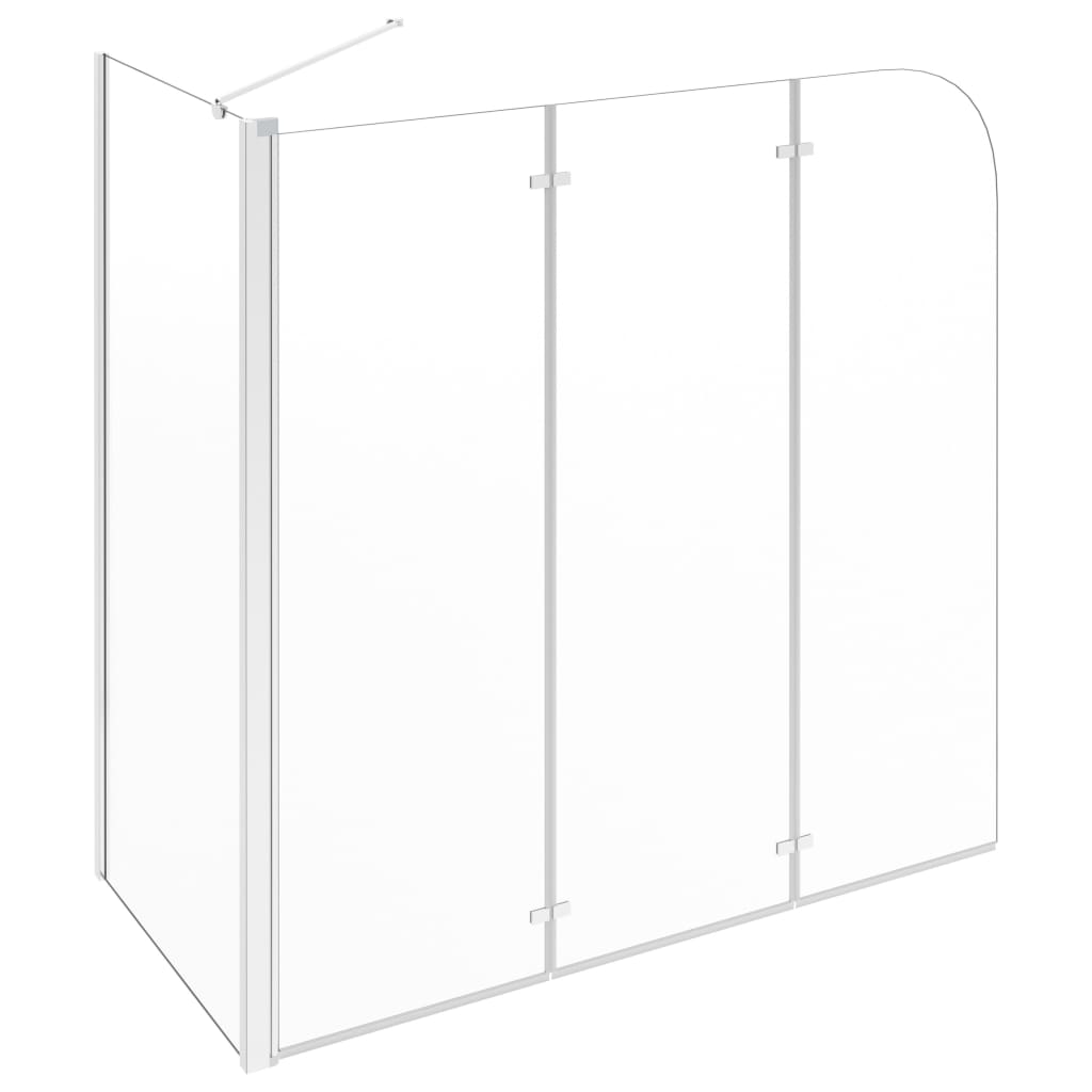 vidaXL Bath Enclosure 120x69x130 cm Tempered Glass Transparent