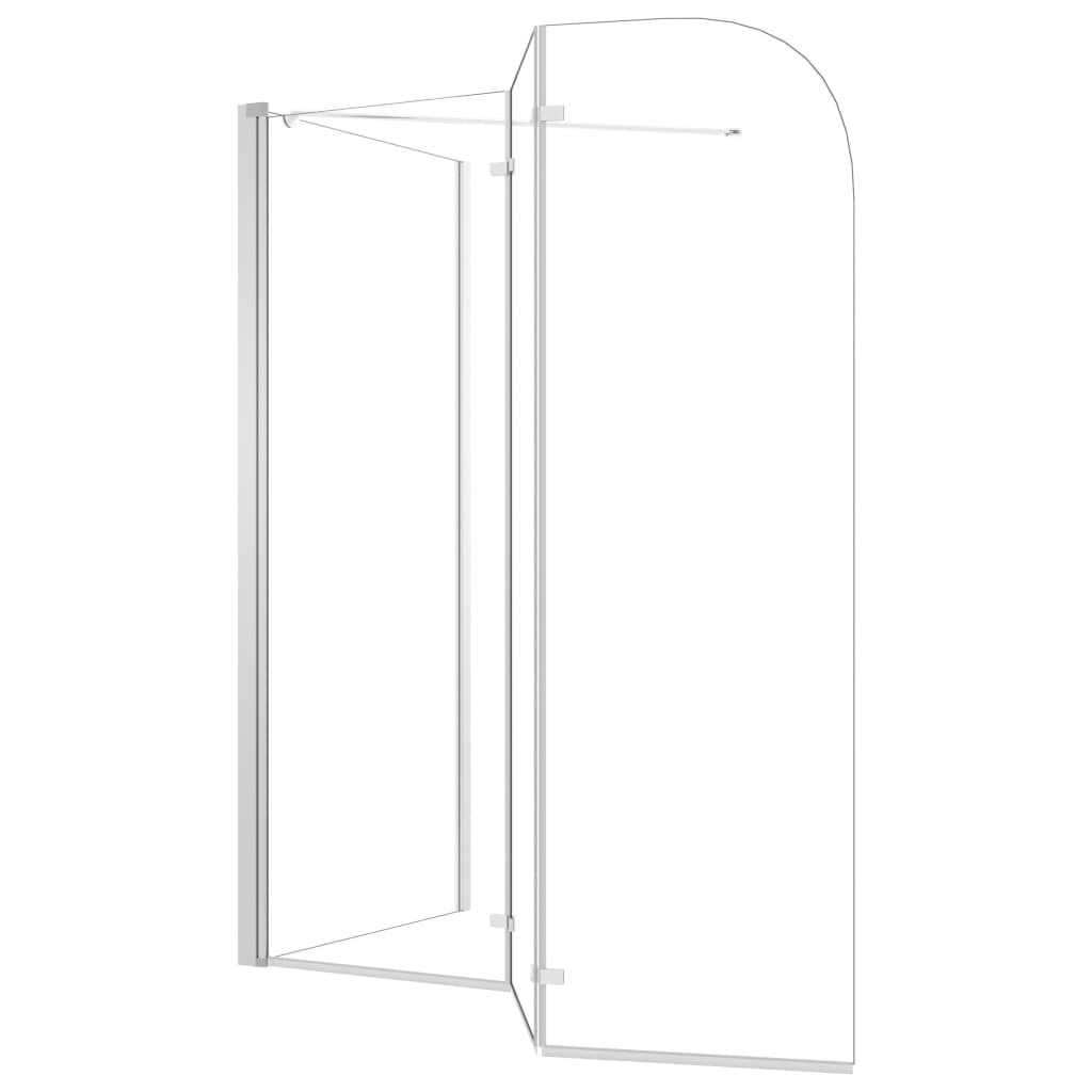 vidaXL Bath Enclosure 120x69x130 cm Tempered Glass Transparent