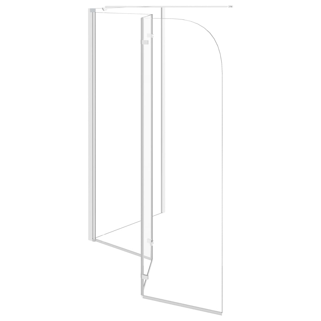 vidaXL Bath Enclosure 120x69x130 cm Tempered Glass Transparent