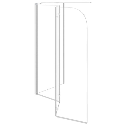 vidaXL Bath Enclosure 120x69x130 cm Tempered Glass Transparent