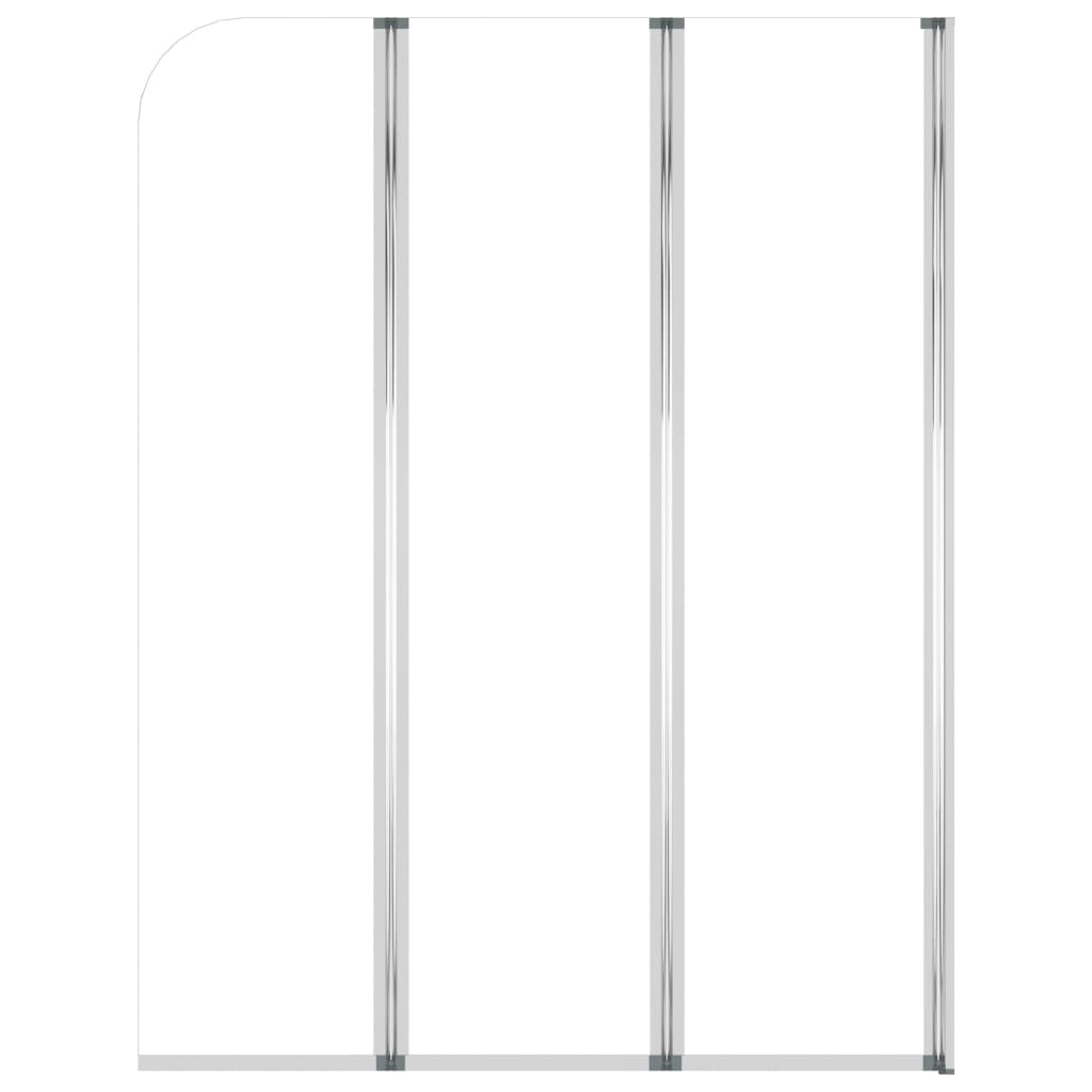 vidaXL Bath Enclosures 2 pcs 104x130 cm Tempered Glass Transparent