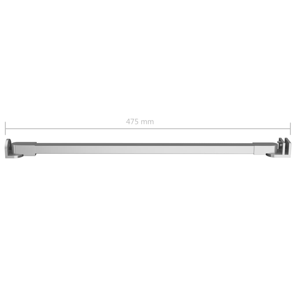vidaXL Support Arm for Bath Enclosure Stainless Steel 47.5 cm