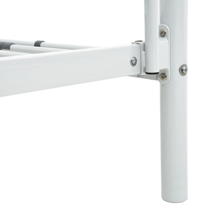 vidaXL Bunk Bed | White | Powder-Coated Metal | 90x200 cm / 140x200 cm